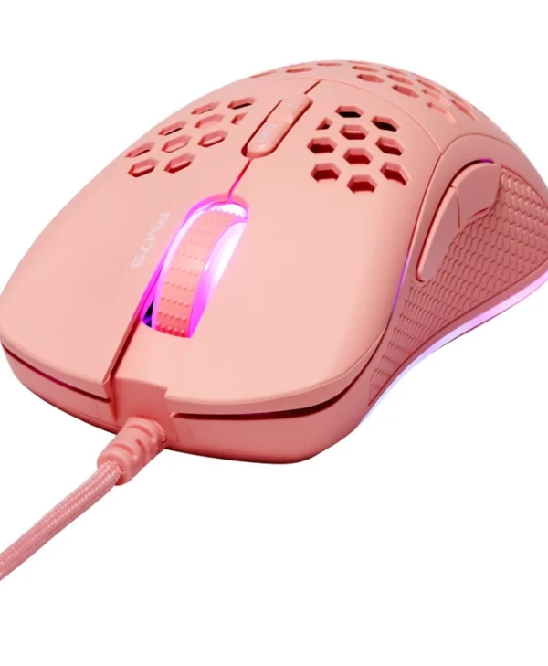 Deltaco DM210 RGB Gaming Ποντίκι 6400 DPI Ροζ