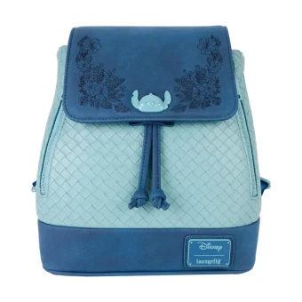 Loungefly Παιδική Τσάντα Πλάτης Μπλε 22.86x11.43x26.67εκ. Disney Stitch Embroidered Mini
