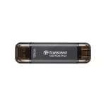 Transcend 128GB USB 3.2 SSD Stick με σύνδεση USB-A & USB-C Μαύρο - Image 2