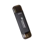 Transcend 128GB USB 3.2 SSD Stick με σύνδεση USB-A & USB-C Μαύρο - Image 3