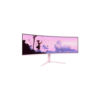 Arozzi AZ-NO-49TUW165-PNK Ultrawide Curved Monitor 49" 5120x1440 165Hz με Χρόνο Απόκρισης 4ms GTG AZ-NO-49TUW165-PNK
