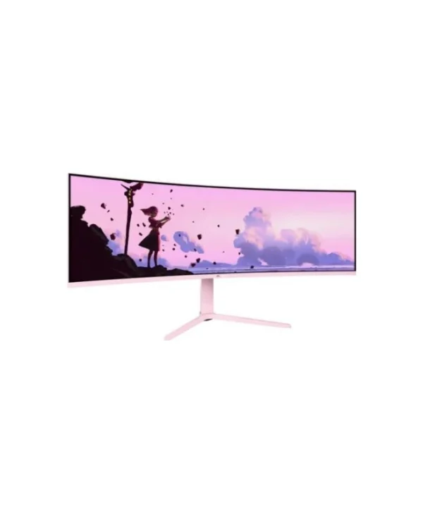 Arozzi AZ-NO-49TUW165-PNK Ultrawide Curved Monitor 49" 5120x1440 165Hz με Χρόνο Απόκρισης 4ms GTG AZ-NO-49TUW165-PNK