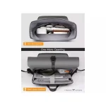 Inateck BP01003 Αδιάβροχη Τσάντα Πλάτης για Laptop 17" σε Γκρι χρώμα - Image 4