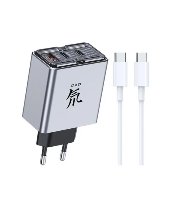 ZTE Φορτιστής Χωρίς Καλώδιο GaN 80W Power Delivery Γκρι (PA0214E)