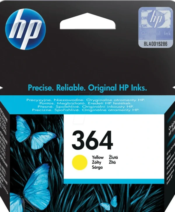 HP 364 Γνήσιο Μελάνι Εκτυπωτή InkJet Κίτρινο (CB320EE) CB320EE