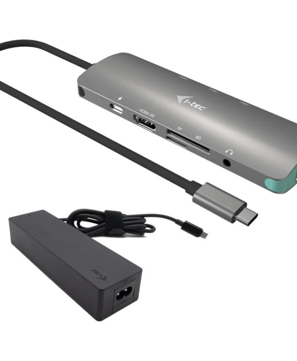 i-tec USB-C Docking Station με HDMI 4K Ασημί (C31NANOLANPD100) C31NANOLANPD100