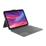 Logitech Combo Touch Flip Cover με Πληκτρολόγιο στα Ισπανικά Γκρι - Image 2