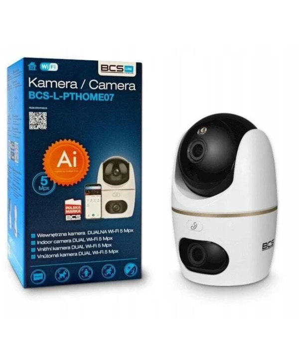 BCS BCS-L-PTHOME07 IP Κάμερα Παρακολούθησης Wi-Fi Full HD+ 5MP με Αμφίδρομη Επικοινωνία και Φακό 3.6mm BCS-L-PTHOME07