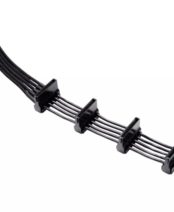 Be Quiet 7-Pin SATA III - 4x 7-Pin SATA III Cable 0.72m Μαύρο (BC026) BC026