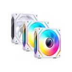 Jonsbo ZL-120WL Case Fan με ARGB Φωτισμό και Σύνδεση 4-Pin PWM 3τμχ Λευκό
