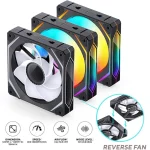 Jonsbo ZL-120BR Case Fan με ARGB Φωτισμό και Σύνδεση 4-Pin PWM 3τμχ - Image 2