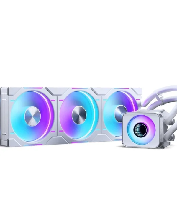 Phanteks Glacier One 360D30 X2 Υδρόψυξη Επεξεργαστή Τριπλού Ανεμιστήρα 120mm για Socket 1700/1200/115x με RGB Φωτισμό Λευκή