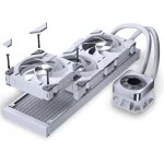 Phanteks Glacier One 360D30 X2 Υδρόψυξη Επεξεργαστή Τριπλού Ανεμιστήρα 120mm για Socket 1700/1200/115x με RGB Φωτισμό Λευκή - Image 2