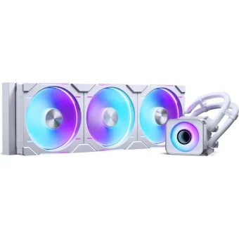 Phanteks Glacier One 420D30 X2 Υδρόψυξη Επεξεργαστή Τριπλού Ανεμιστήρα 120mm για Socket AM4/AM5/1700/1200 με Λευκό Φωτισμό Λευκή