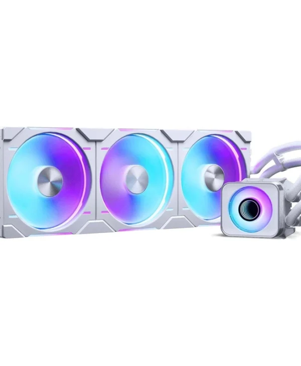 Phanteks Glacier One 420D30 X2 Υδρόψυξη Επεξεργαστή Τριπλού Ανεμιστήρα 120mm για Socket AM4/AM5/1700/1200 με Λευκό Φωτισμό Λευκή