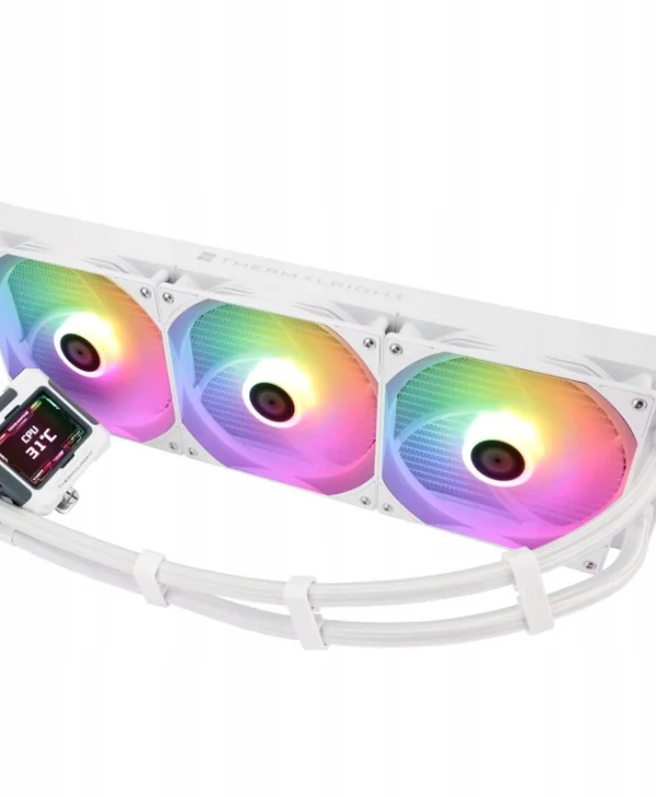 Thermalright Frozen Warframe 420 ARGB Υδρόψυξη Επεξεργαστή Τριπλού Ανεμιστήρα 140mm για Socket AM4/AM5/1700/1200 Λευκή