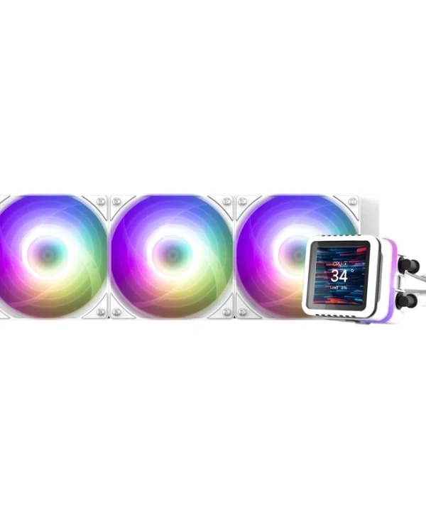 Zalman ALPHA2 DS A36 Υδρόψυξη Επεξεργαστή Τριπλού Ανεμιστήρα 120mm για Socket AM4/AM5/1700/1200 με RGB Φωτισμό Λευκή