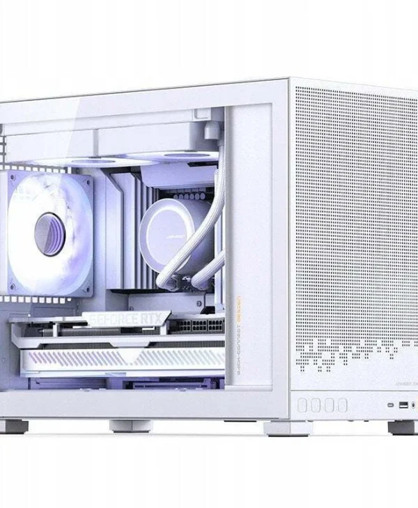 Jonsbo D32 STD Mini Tower Κουτί Υπολογιστή με Πλαϊνό Παράθυρο Λευκό