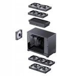 Jonsbo D32 STD Mini Tower Κουτί Υπολογιστή με Πλαϊνό Παράθυρο Μαύρο - Image 8