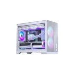 Phanteks XT M3 Gaming Mini Tower Κουτί Υπολογιστή με Πλαϊνό Παράθυρο Λευκό