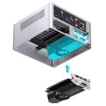 Jonsbo NV10 Mini Tower Κουτί Υπολογιστή Ασημί - Image 4
