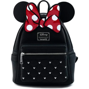 Loungefly Παιδική Τσάντα Πλάτης Μαύρη 26.7x22.9x11.43εκ. Disney Minnie Bow