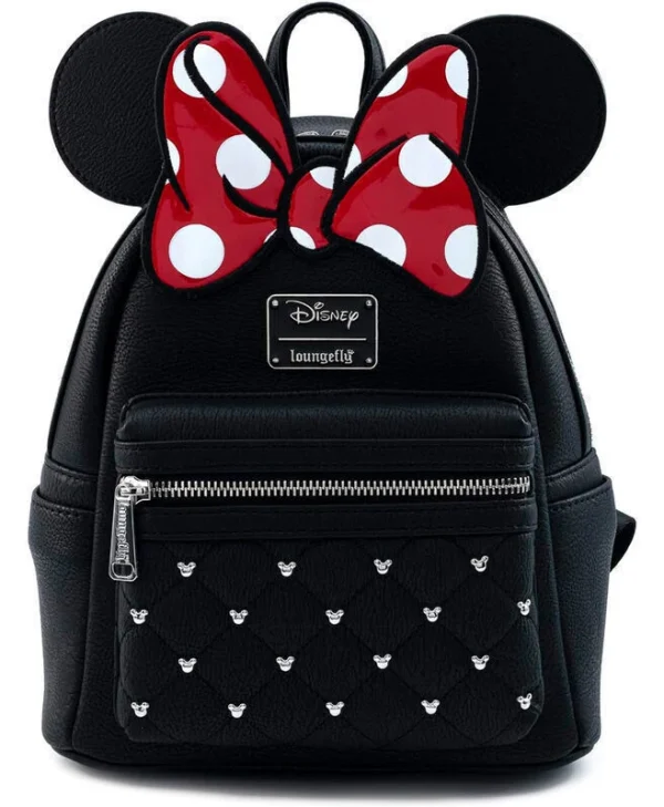 Loungefly Παιδική Τσάντα Πλάτης Μαύρη 26.7x22.9x11.43εκ. Disney Minnie Bow