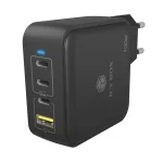 Icy Box Φορτιστής Χωρίς Καλώδιο με Θύρα USB-A και 3 Θύρες USB-C 100W Power Delivery Μαύρος (IB-PS1040-PD) IB-PS1040-PD - Image 2
