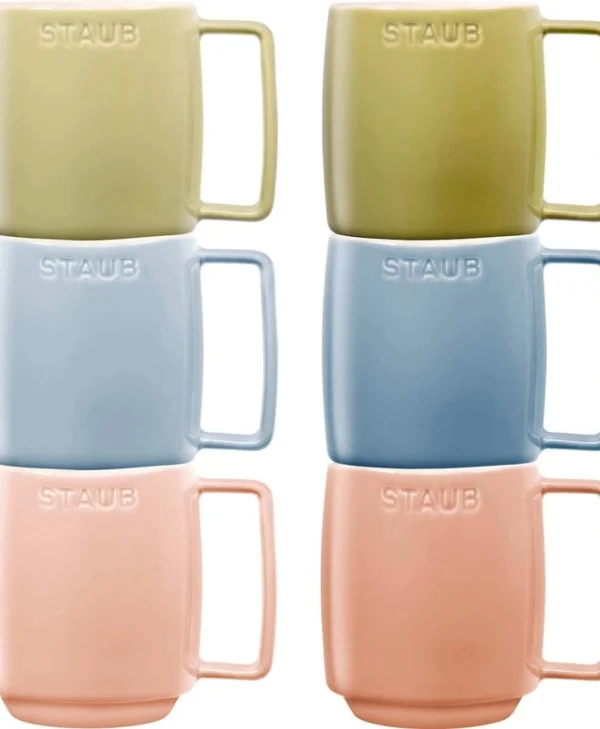 Staub Κούπα Κεραμική Πολύχρωμη 350ml 6τμχ