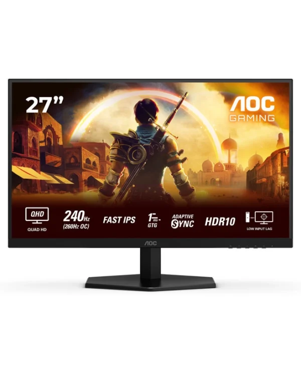 AOC Q27G42ZE IPS HDR Monitor 27" QHD 2560x1440 240Hz με Χρόνο Απόκρισης 1ms GTG Q27G42ZE