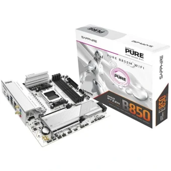 Sapphire Pure B850M WIFI Motherboard Micro ATX με AMD AM5 Socket 52123-02-40G 52123-02-40G