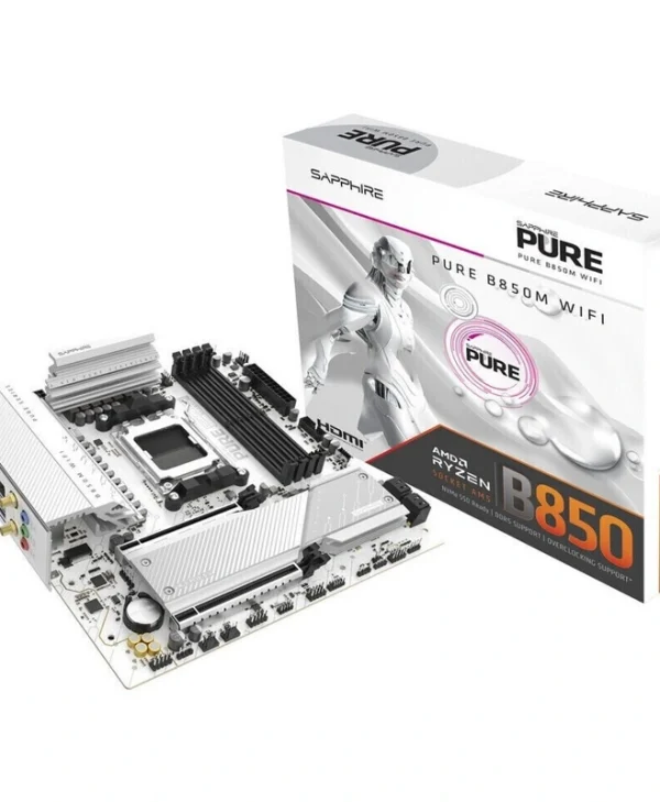 Sapphire Pure B850M WIFI Motherboard Micro ATX με AMD AM5 Socket 52123-02-40G 52123-02-40G