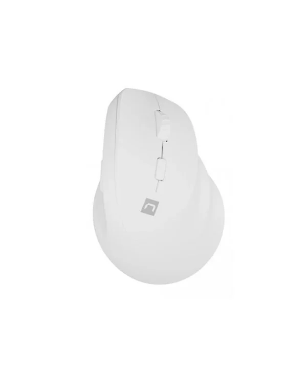 Natec Crake 2 Ασύρματο Εργονομικό Bluetooth Vertical Ποντίκι Λευκό