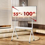 Maclean Energy MC-114 W Βάση Τηλεόρασης Δαπέδου έως 100" και 10kg Λευκό MC-114 W - Image 4