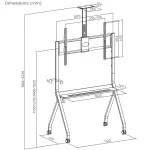 Maclean Energy MC-114 W Βάση Τηλεόρασης Δαπέδου έως 100" και 10kg Λευκό MC-114 W - Image 6