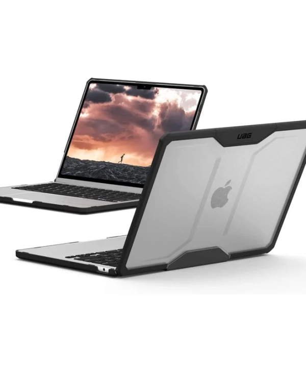 Uag Plyo Laptop Case Compatible Macbook Air 13 Inch 2022 2023 2024 Transparent Black