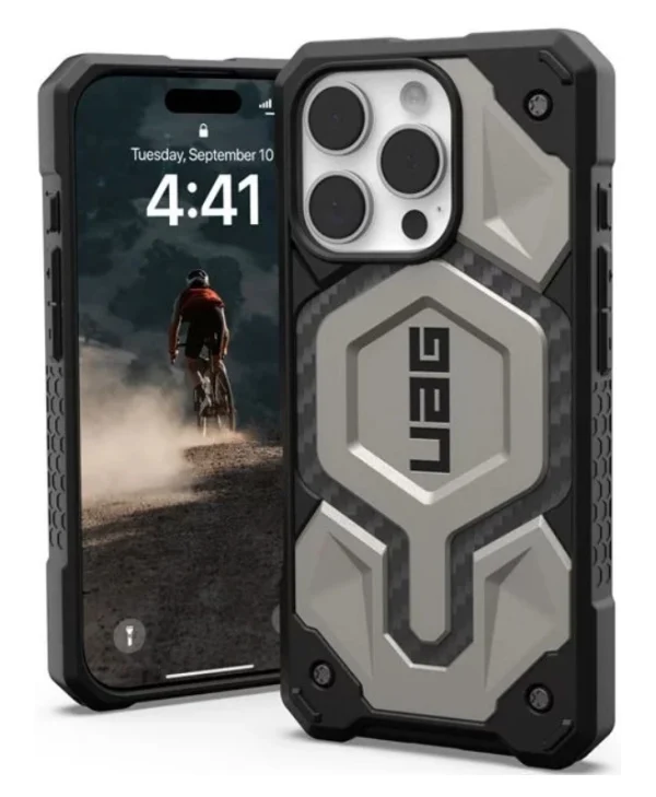 UAG Monarch Pro Back Cover Μεταλλικό 2mm Μαύρο (iPhone 16 Pro)