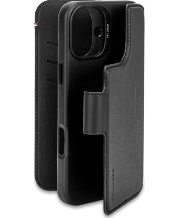 Decoded Detachable Wallet Δερμάτινο 1mm Μαύρο (iPhone 16)