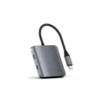 Satechi USB-C Docking Station με PD Γκρι (ST-H4CPDM)