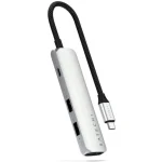Satechi USB-C Docking Station με HDMI 4K PD Ασημί (ST-P4SS)