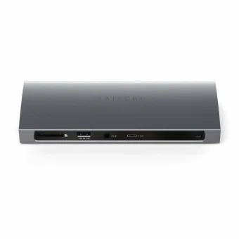 Satechi USB-C Docking Station με 4K PD Ethernet και συνδεση 2 Οθονών Γκρι (ST-UCT4DM)