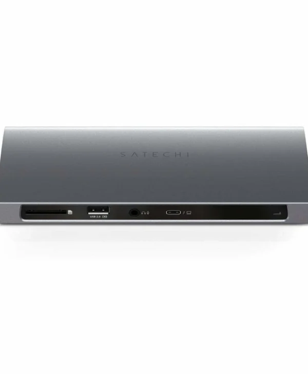 Satechi USB-C Docking Station με 4K PD Ethernet και συνδεση 2 Οθονών Γκρι (ST-UCT4DM)