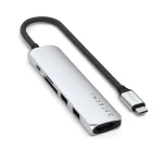 Satechi ST-P6SS USB-A / USB-C Docking Station με HDMI 4K PD Ασημί - Image 4