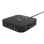 i-tec USB-C Docking Station με DisplayPort 4K PD Ethernet και σύνδεση 2 Οθονών Μαύρο (C31DUALHDMIDOCKPD) C31DUALHDMIDOCKPD