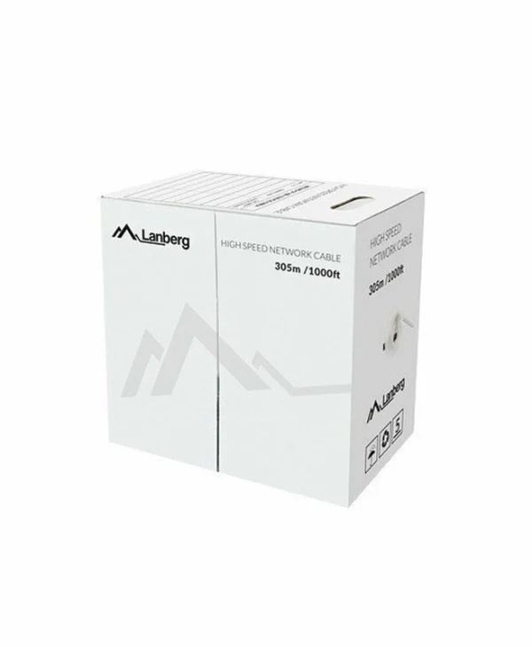 Lanberg U/UTP Cat.5e Καλώδιο Δικτύου Ethernet χωρίς ακροδέκτες 305m Κίτρινο 1τμχ