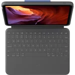 Logitech Rugged Folio Flip Cover Ανθεκτική με Πληκτρολόγιο στα Γερμανικά Γκρι (iPad 10. Generation) - Image 2