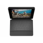 Logitech Rugged Folio Flip Cover Ανθεκτική με Πληκτρολόγιο στα Γερμανικά Γκρι (iPad 10. Generation) - Image 3