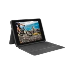 Logitech Rugged Folio Flip Cover Ανθεκτική με Πληκτρολόγιο στα Γερμανικά Γκρι (iPad 10. Generation) - Image 5