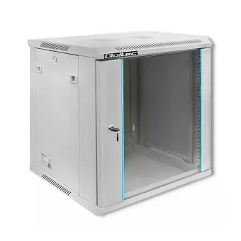 Qoltec Επιτοίχια Καμπίνα Rack 12U Γκρι 54485 54485