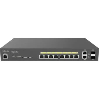 EnGenius ECS1112FP Managed L2 PoE+ Switch με 8 Θύρες Gigabit (1Gbps) Ethernet και 8 SFP Θύρες ECS1112FP